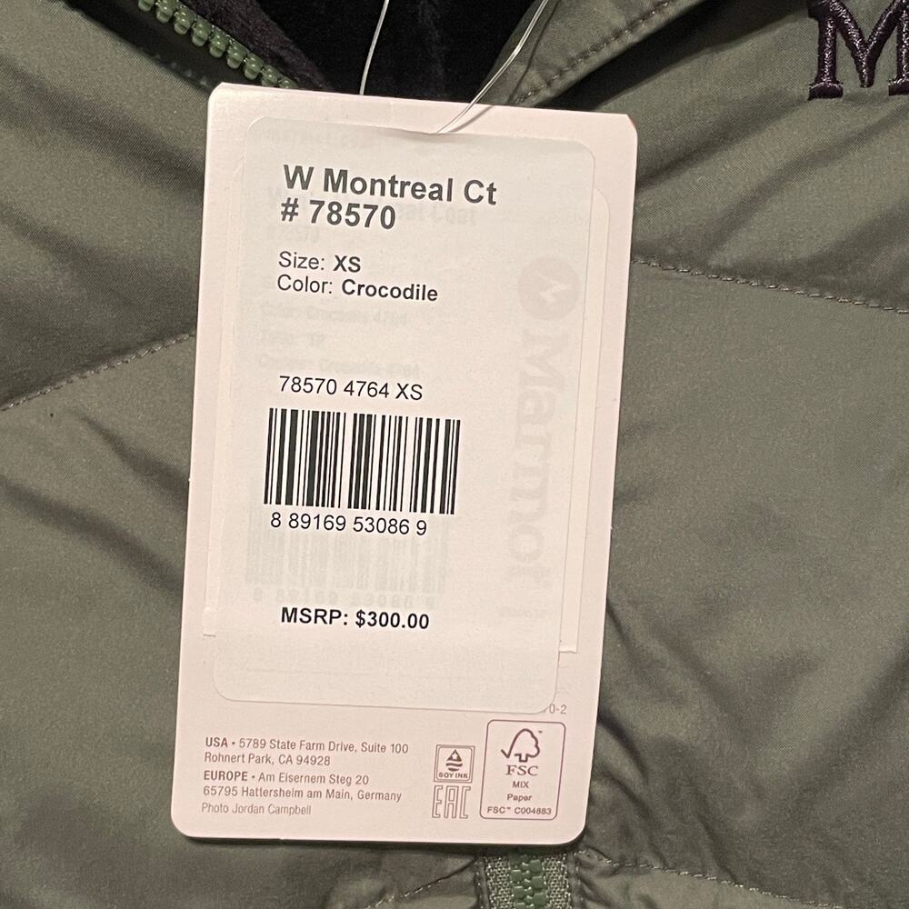 Marmot Women's Montreal Coat in Crocodile Size: XS - Picture 7 of 9